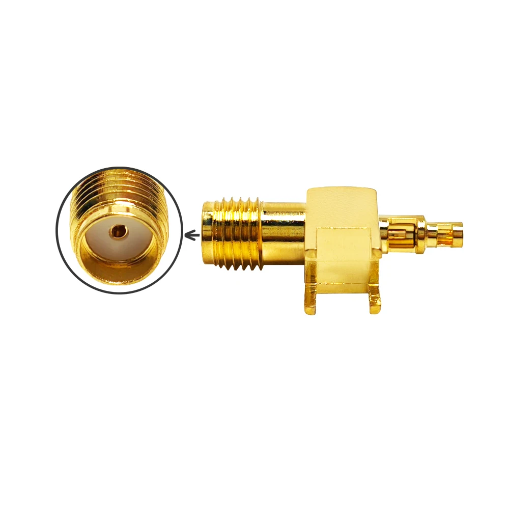 SMA Female  90 Degrees  Right Angle PCB Mount  with 1.37/1.13MM Cable