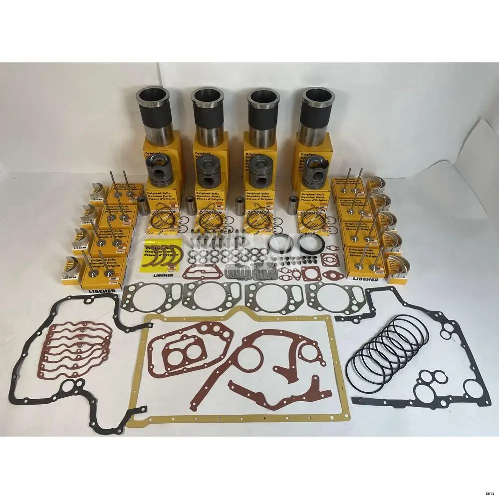 R926 Overhaul Kit With Piston Rings Liner Bearing Valves Full Gasket Set for Liebherr