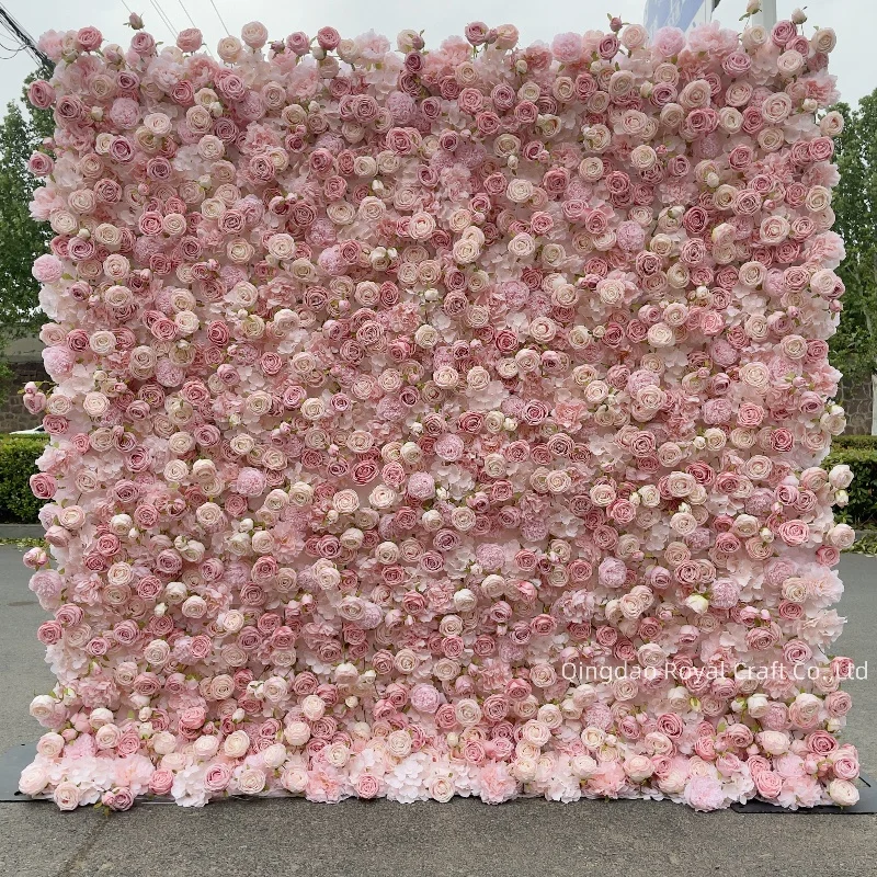 8x8 フラワーウォールクロス バックパネル 赤いバラ 誕生日 結婚式