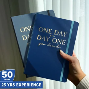 Small Batch Personalized Logo A5 A6 Journals Printing Line Grid Dot Plain Paper Diary Budget Planners PU Leather Gift Notebooks