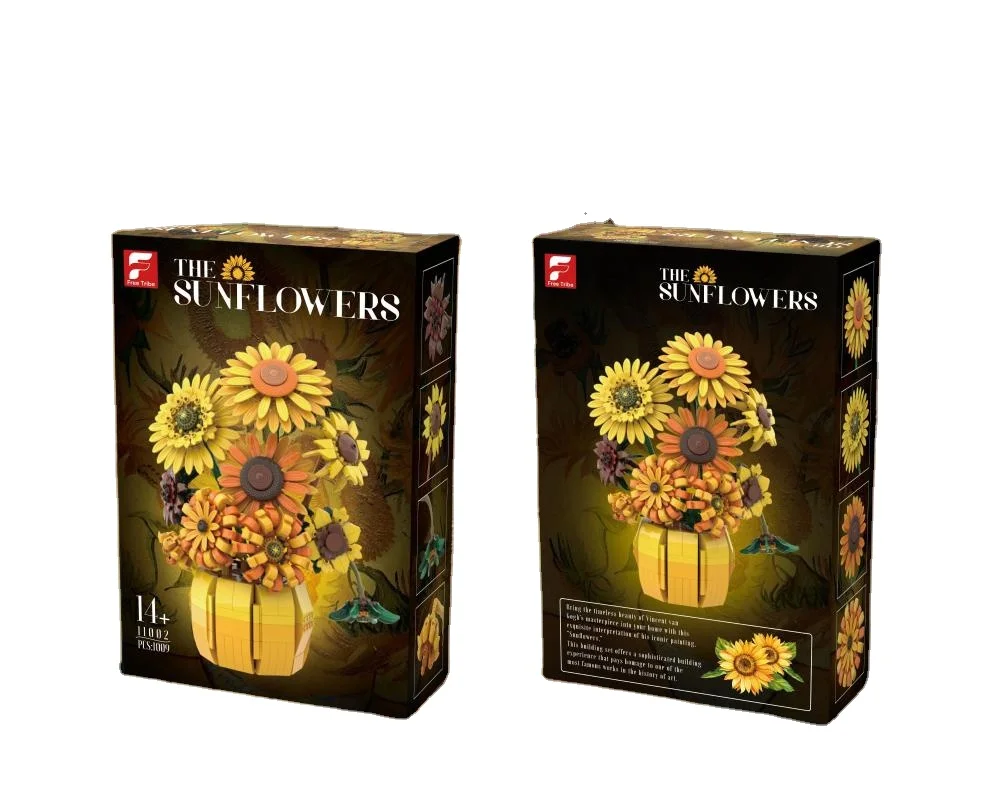 Sunflower  Puzzle Match Small Particle Intelligence Summer Valentine's Day Toy Small Particle Building Blocks for Age 14+