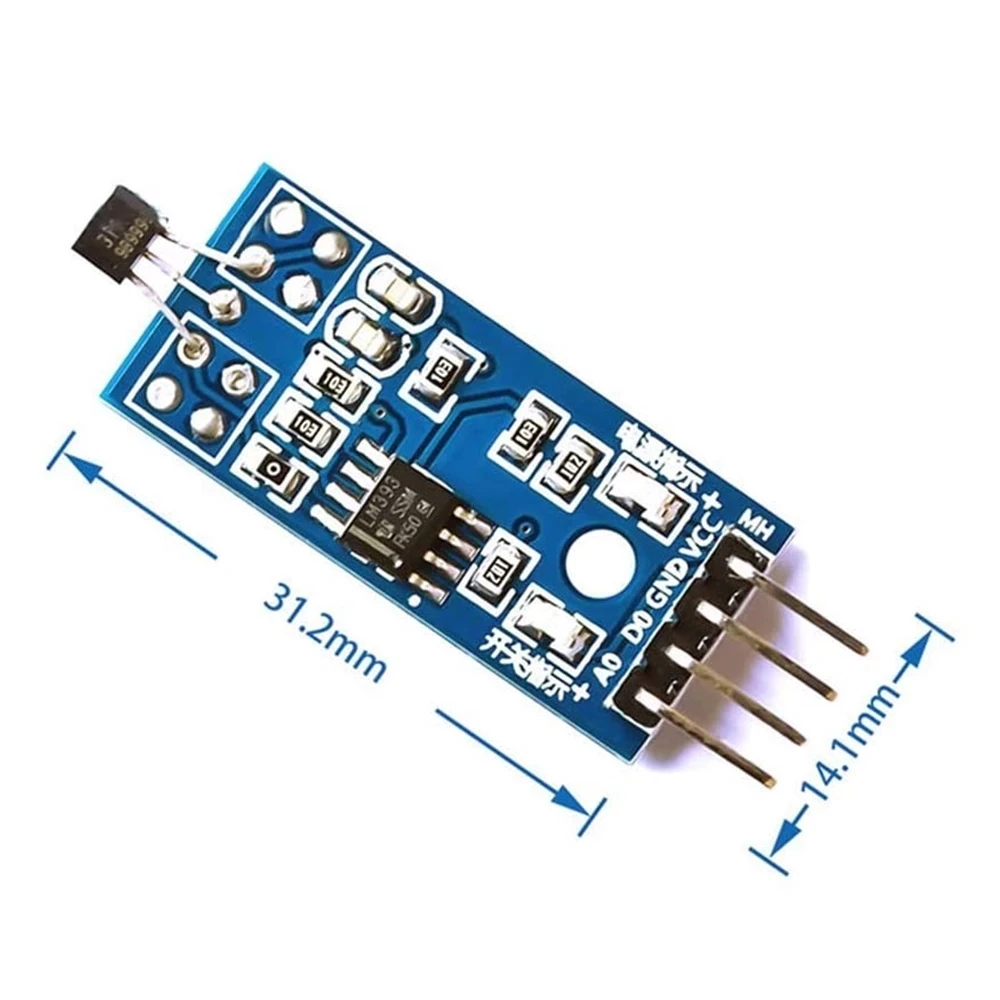 LM393 3144 Hall Sensor Module Hall Effect Sensor for Speed Counter Hall Effect Position Sensor