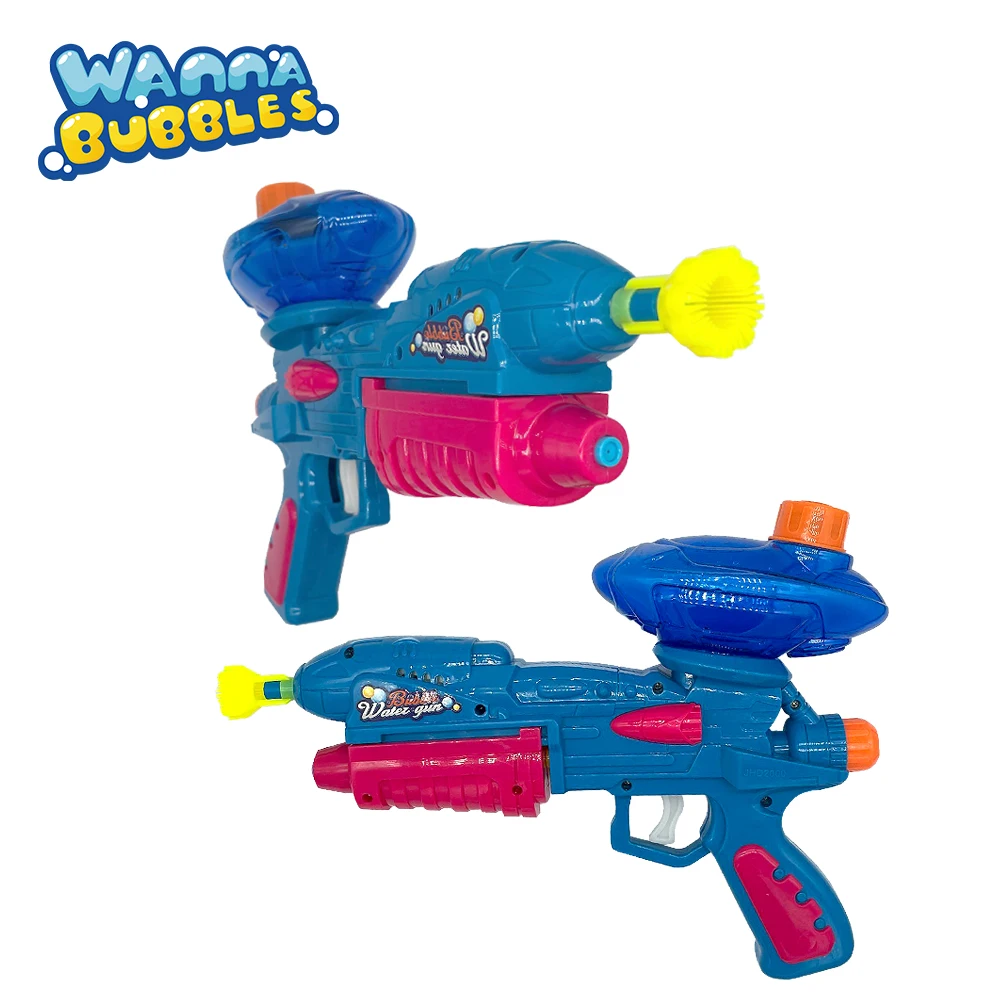 2 in 1 Multifunction Friction Bubbles Shooting Gun Kids Gift Toy Bubble Water Guns