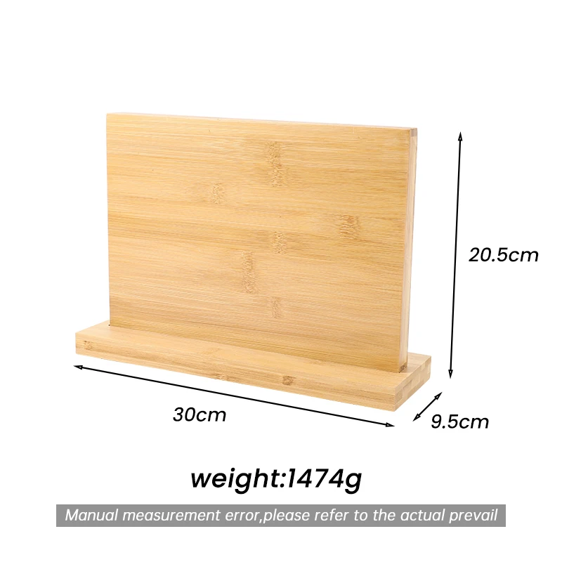 Factory Supply Best Powerful Double Sided Knife Holder Bamboo Knife Stand For