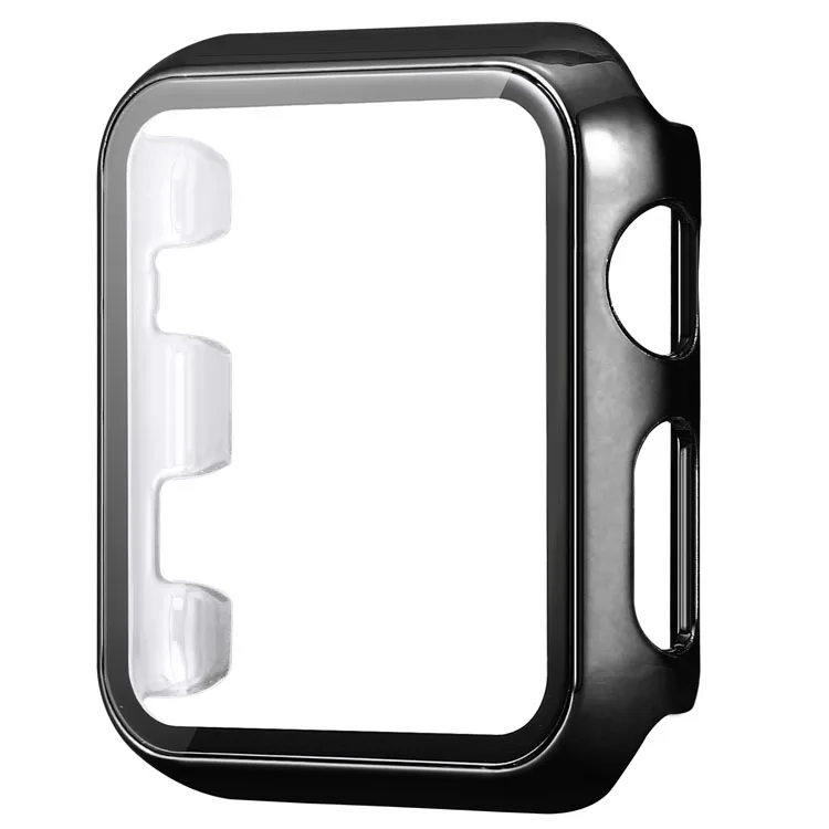 For Apple Watch Series 8 45mm 41mm Case Tempered Glass Screen Protector PC Bumper Hard Cover Case for Apple Watch Series 7 6 5 4