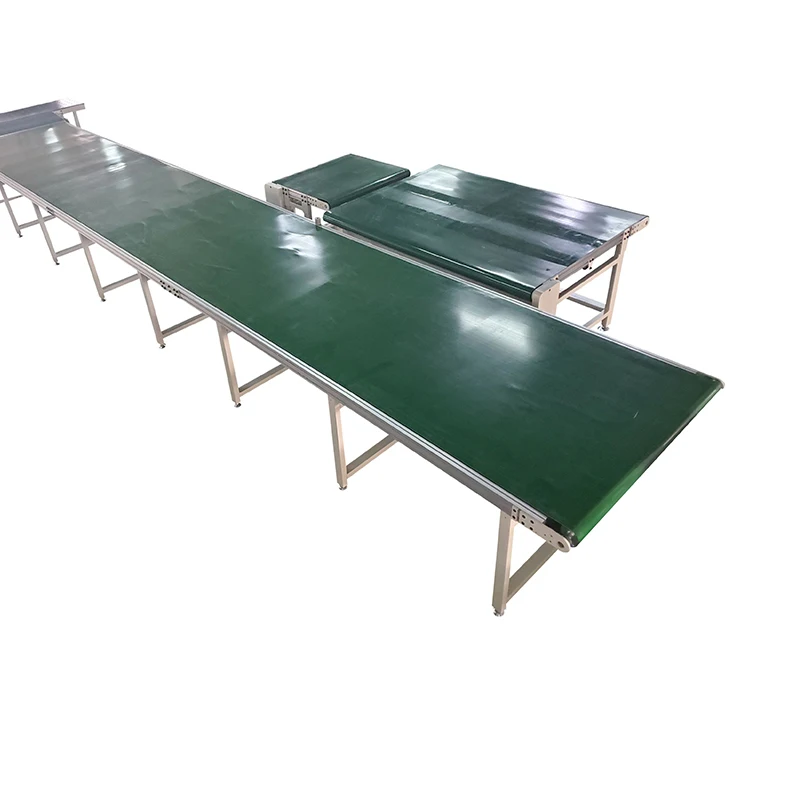 Hongrui Adjustable Speed Small Size Aluminium Alloy Frame Pvc Belt Conveyor System