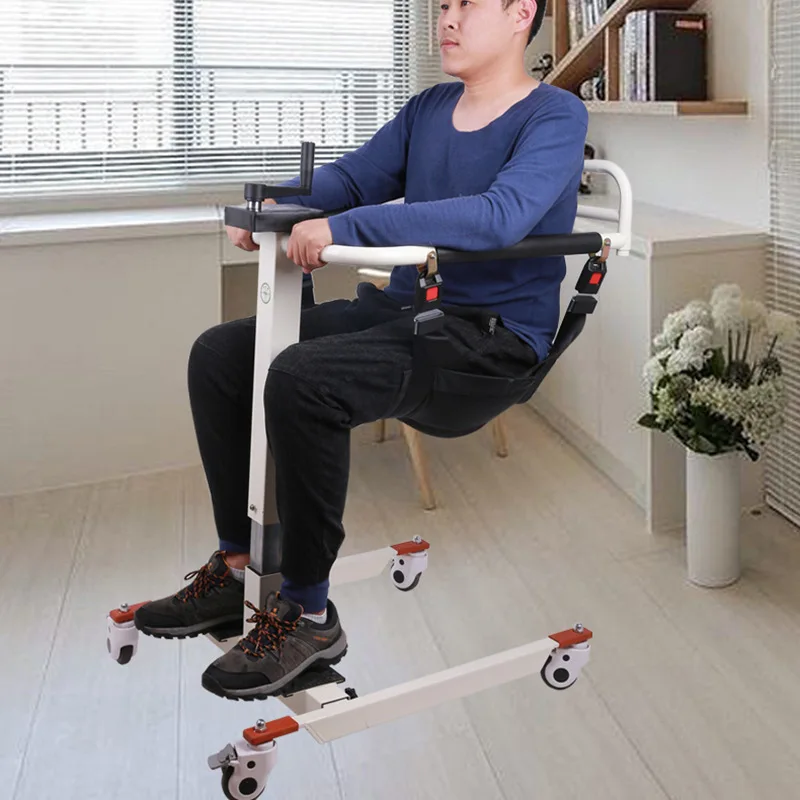 manual competitive price transfer wheelchair lift chair  manual lift chair for Patient with Commode for Disabled - BZ-L16