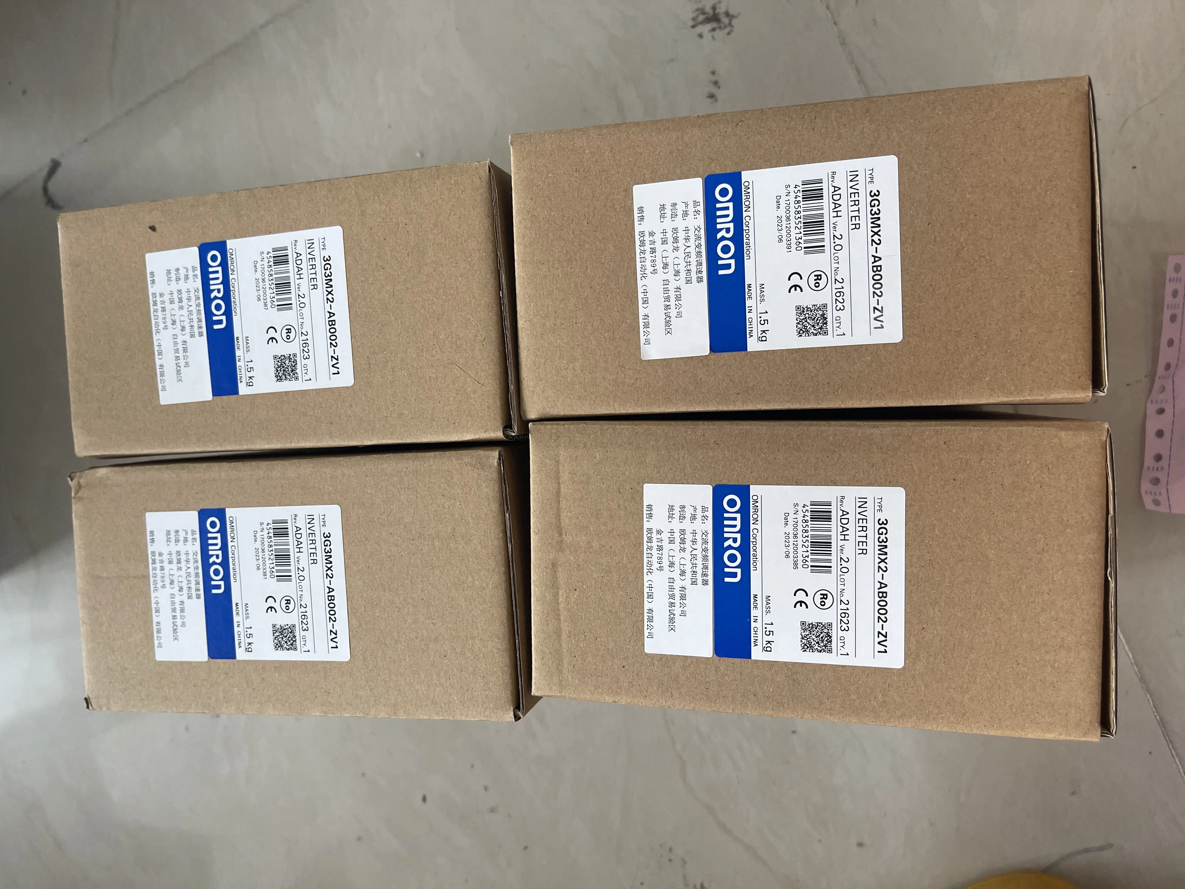 Omron Inverter 3G3MX2-AB002-ZV1 Omron Inverter 3G3MX2-AB002-ZV1