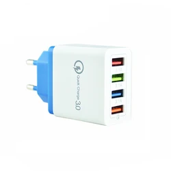 Универсальное сетевое зарядное устройство SIPU с 4 USB-портами