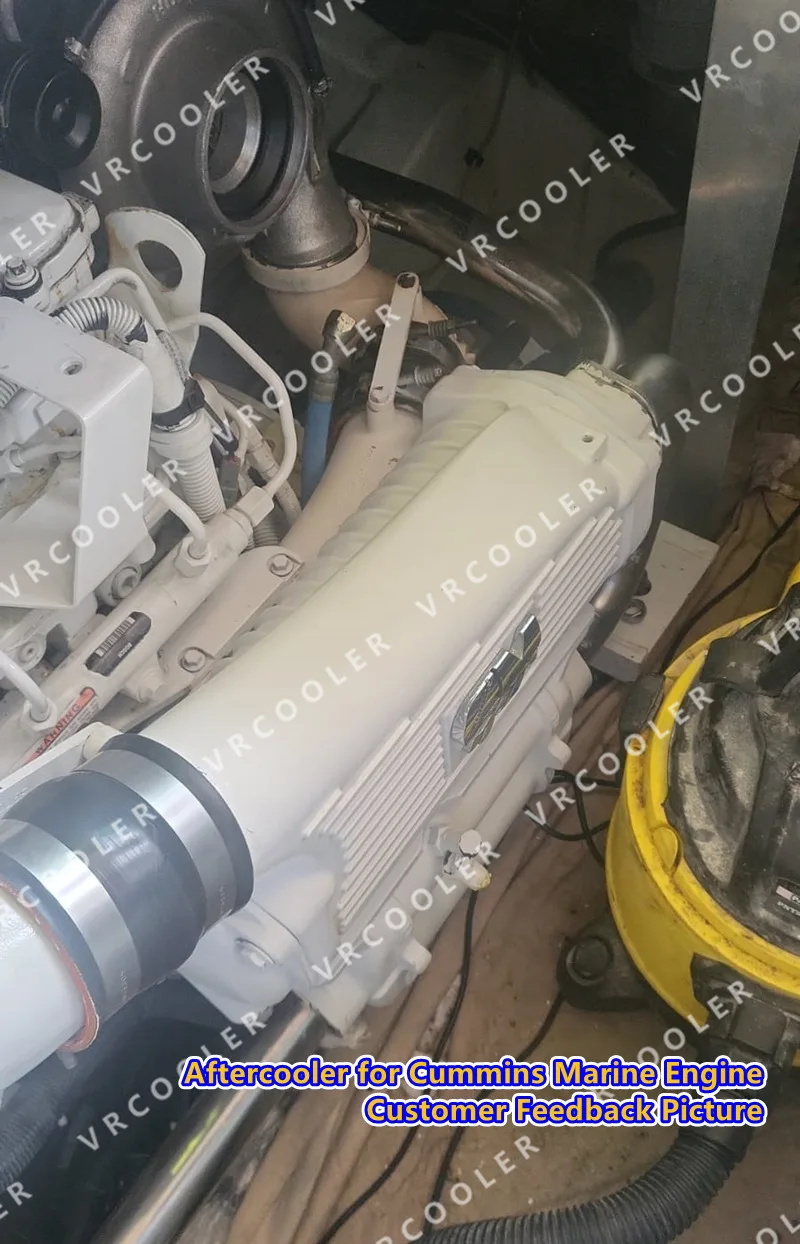 Marine Main Engine Aftercooler 6bta Part Number 3977267 3933309 