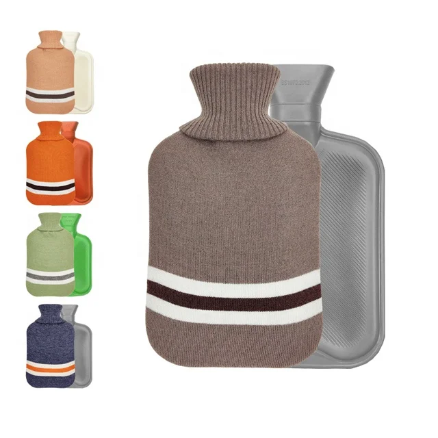 2L Rubber Knitted Cover Hot Water Bottle