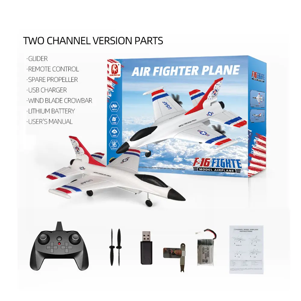Aijh F16 Unbreakable RC Airplanes Smart Balance Control