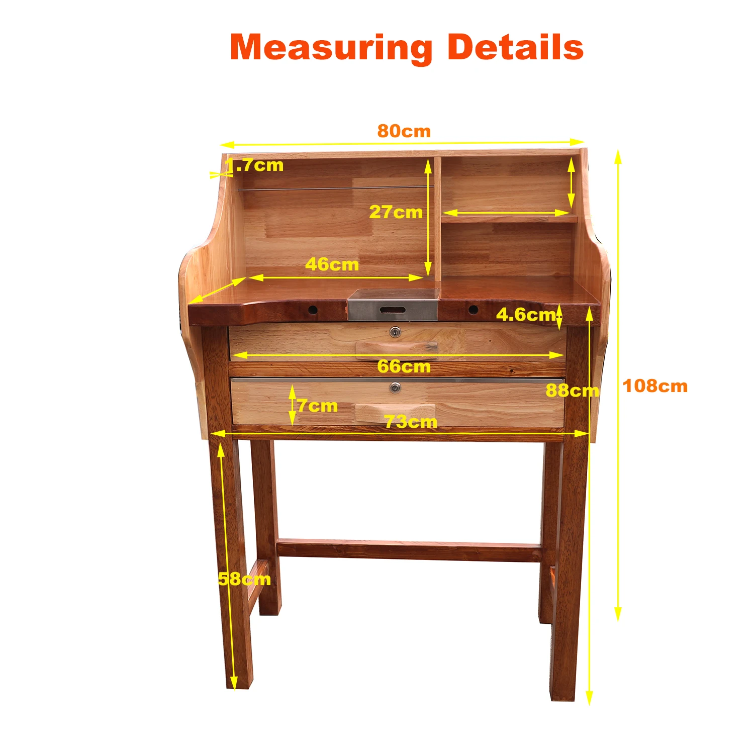 TS-JD3 DIY Gold Jewelry Making Tools Jeweller Working Table Solid Wood Jewellers Workbench Desk