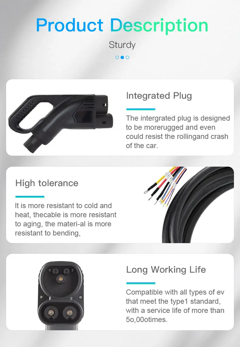 Ccs2 Charging Connectors 80a Dc Fast Ev Charger Cable Car Charging