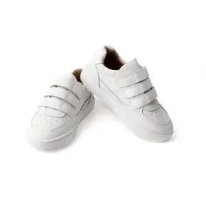 Babyhappy Custom Sports Style Unisex Boy Girl White Minimallist Casual Sneakers Breathable Walking Shoes