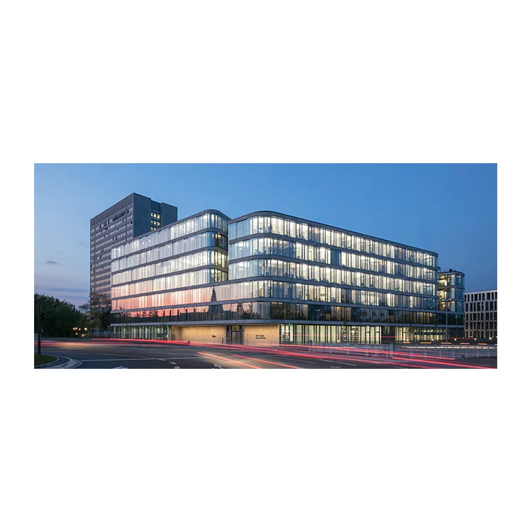 Exterior Cladding Facade Glass Curtain Wall Wholesale Price Tempered Glass Panel Aluminum Profiles Spider Curtain Wall