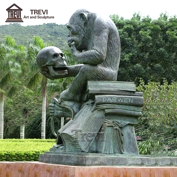 Alibaba.com: TREVI TYLBA-1628 Bronze Monkey Reading Book Statue