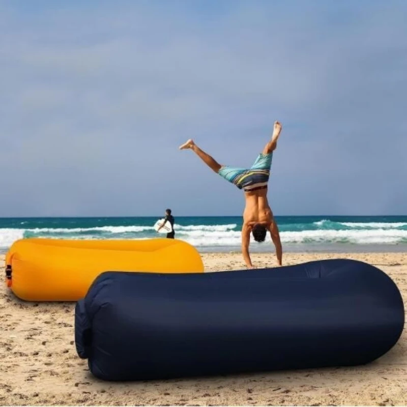 Factory Supply Luftsofa Laybag Recliner Aufblasbare Couch Liege Camping  Luft Matratze Sofa Beach Lazy Schlafsack