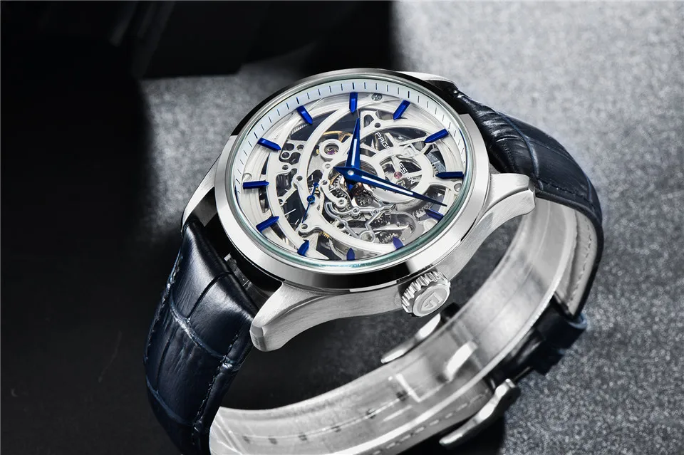 帕加尼设计1663豪华男士机械腕表中空防水模拟男士自动手表