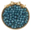 Perles de verre dépoli - Bleu profond