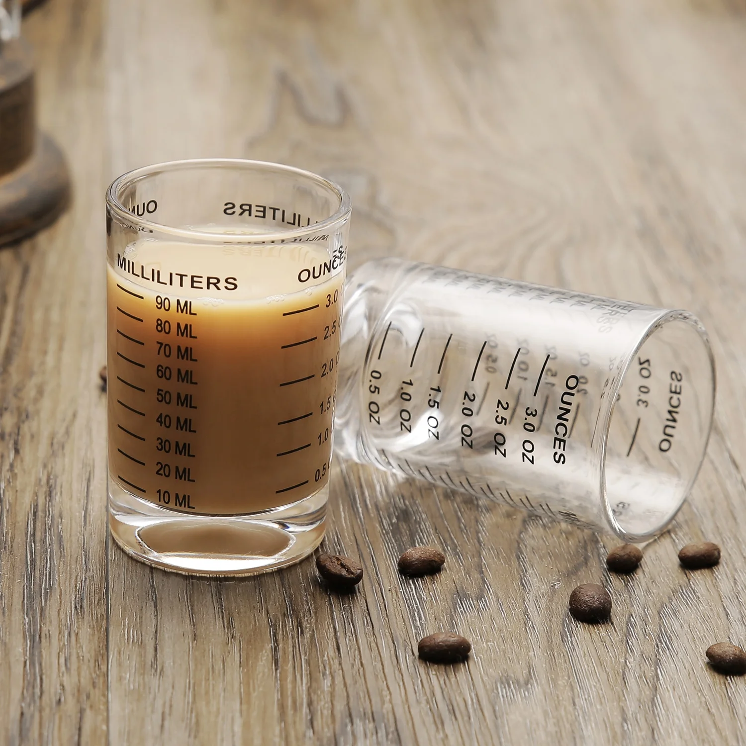 BCnmviku 90ML Espresso Shot Glass Measuring Cups German Measurement Cup High Quality Custom Logo Sublimation Shot Glasses Cup
