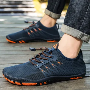 Toe Wear Resistant Breathable Anti-Slip Water Shoes Outdoor Wading Beach Swimming Spring Summer Mesh Flat Casual Sports