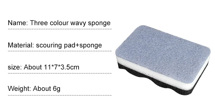 Wavy Sponge Wavy Cellulose Sponge Scourer - Powerful Kitchen Cleaning