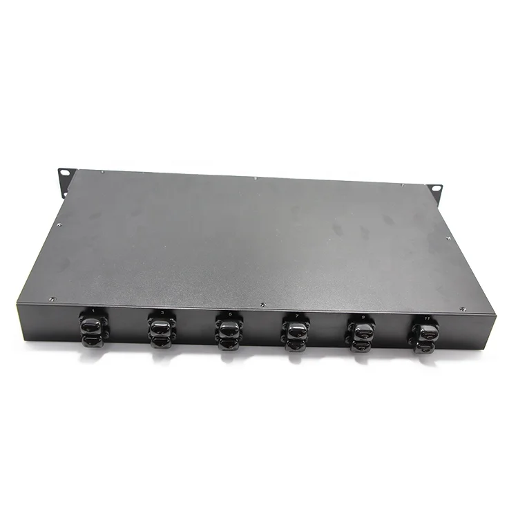 OS2 Rack mount FDB FTB Light gray color SC simplex 96F Full loaded Optical fiber terminal box fiber distribution box patch panel