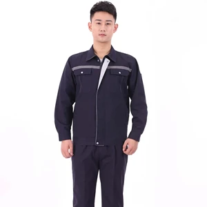 100% Cotton Custom logo Work Clothes Long Sleeve Uniform Wholesale Mens Womens Workwear Set