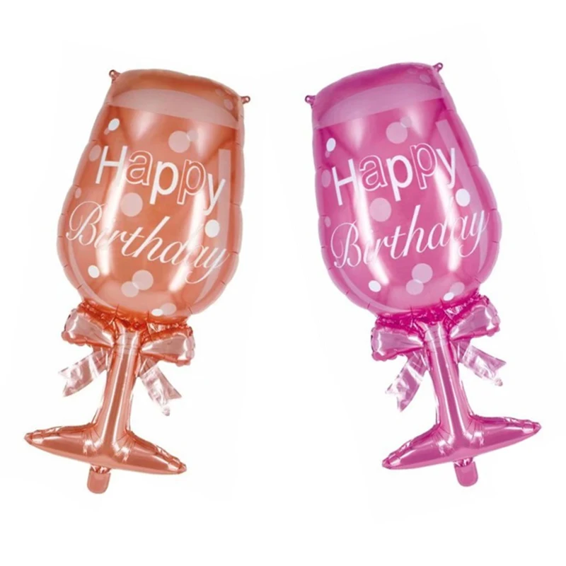 Huiran Ballons A Helium En Forme De Verre De Vin Rose Fournitures Pour Fete D Anniversaire En Aluminium Vente En Gros Buy Joyeux Anniversaire Ballons Ballons De Fete D Anniversaire Ballons Product On Alibaba Com