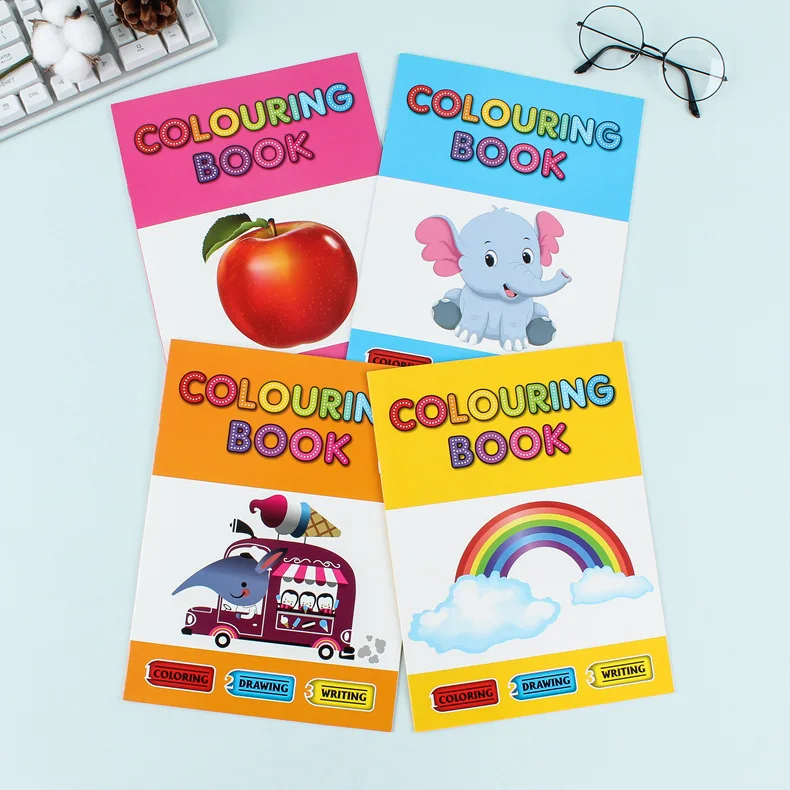 Children Colored Painting Book Kindergarten Student Graffiti Spot Sketching Book Colored Pigment Drawing Paper Book Manufacturer