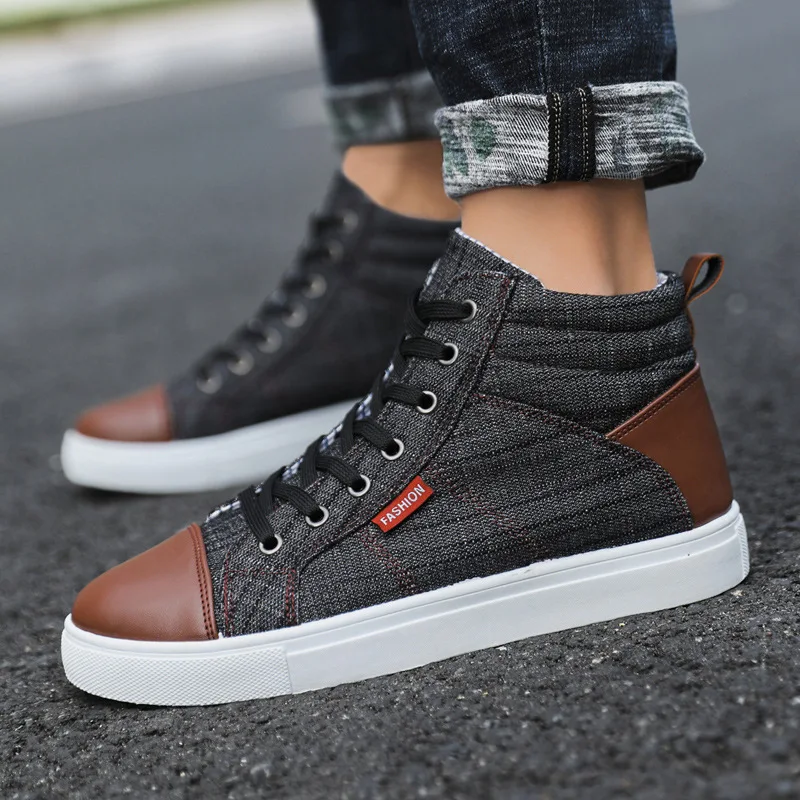 winter latest nice design fashion trend retro popular durable lace-up man casual shoes large size for men 39-47