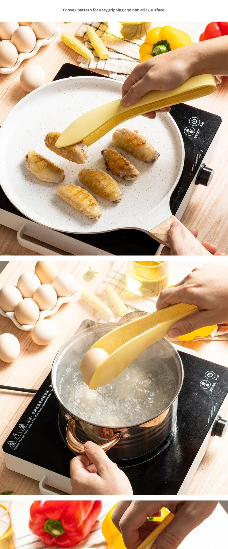 Silicone Toast Tongs Salad Tongs for Cooking Salad BBQ Toast Grilling Locking Frying Baking Steak factory