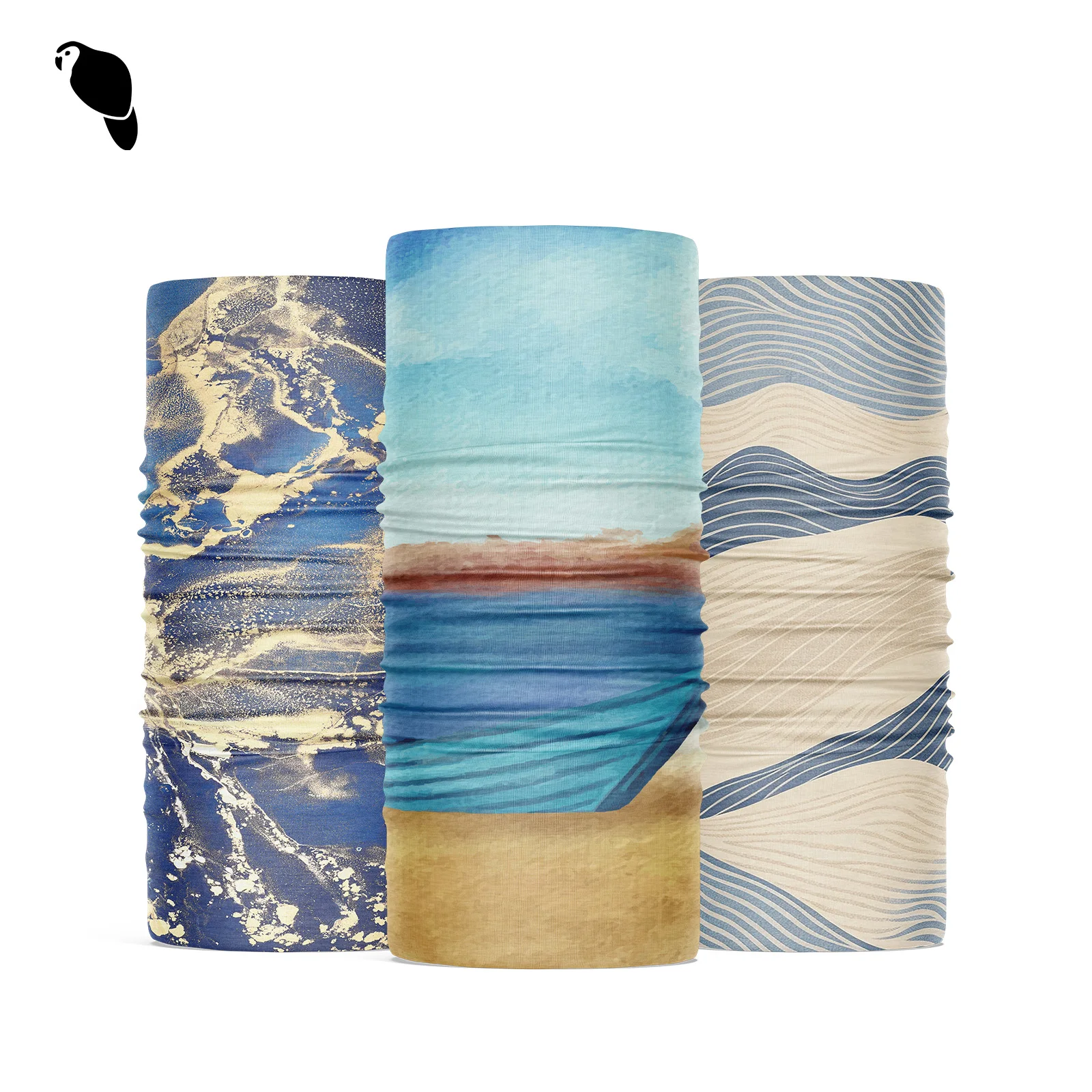 Leo Custom Tube Seamless Neck Gaiter with Face Ski Mask for Outdoor Skiing Cycling Bandana