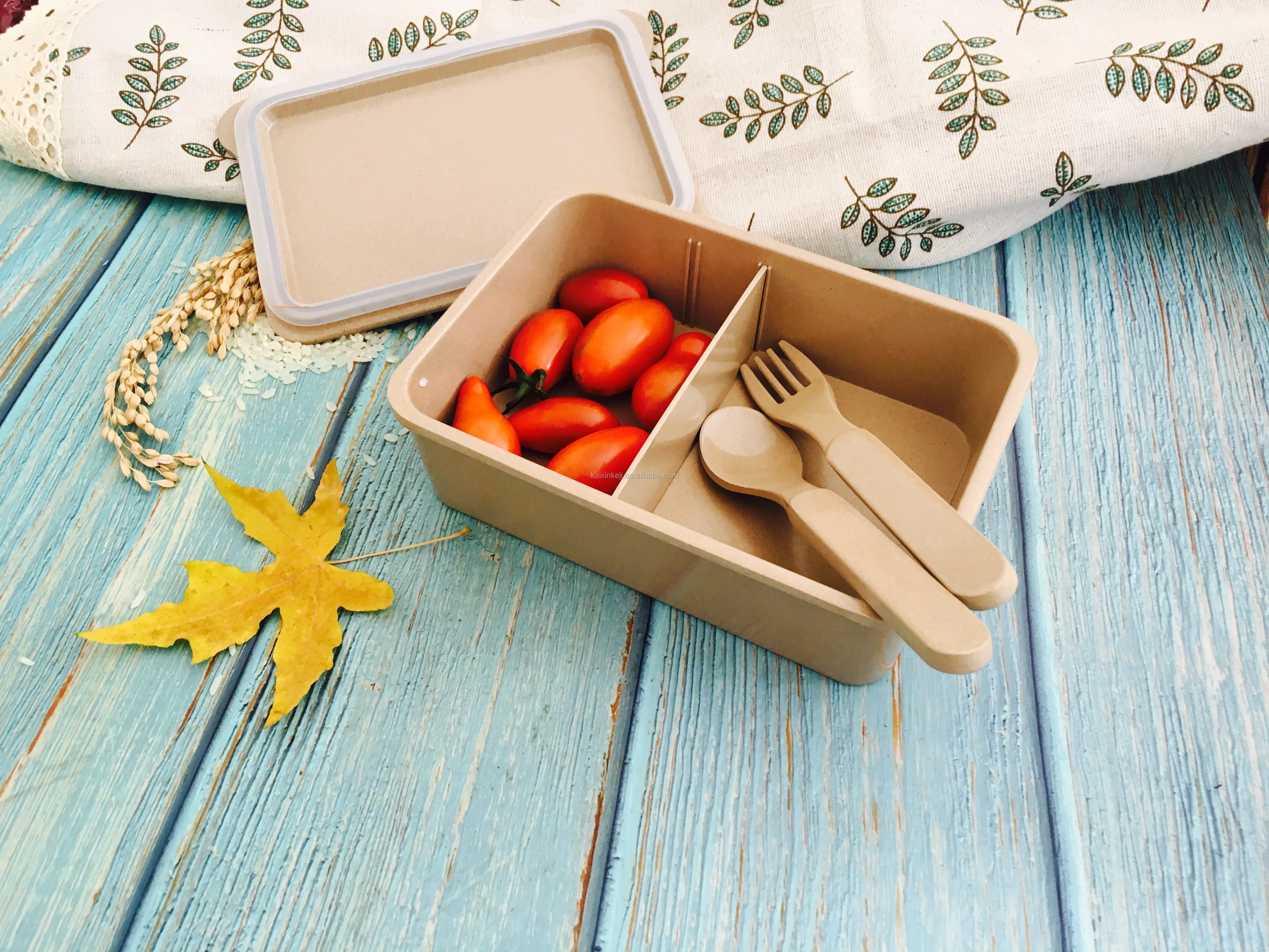 Rice Husk Airtight Lunch Boxes - Biodegradable & Durable