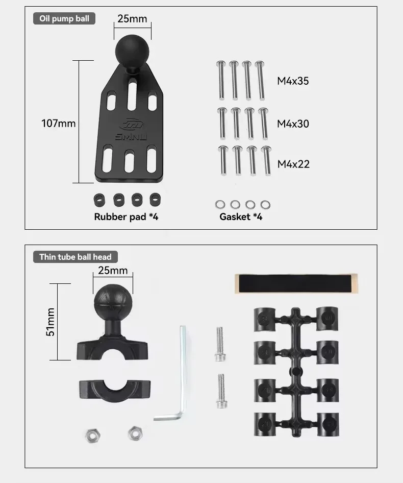 product smnu waterproof flexible bike motorcycle phone mount  holder with security lock adjustable custom-11
