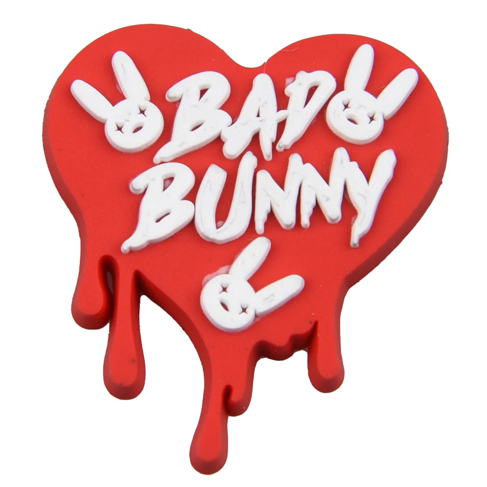 Bad Bunny Heart Straw topper