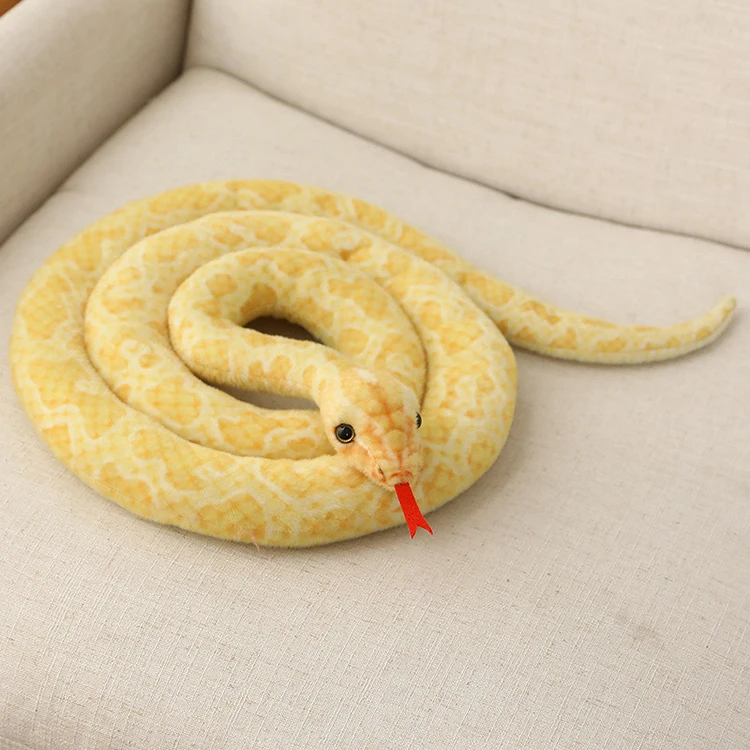 Super Realistic Photo Shoot Props Simulation Snake Green Snake White Snake Plush Toy