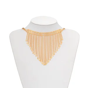 Accessories JewelryIndian Gold Plated Jewelry Necklace Women Collarbone Necklace
