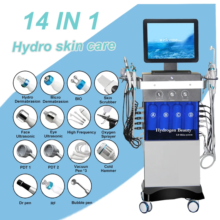 14 in 1 Hydro Derma Facial Machine - Professional Skin Care