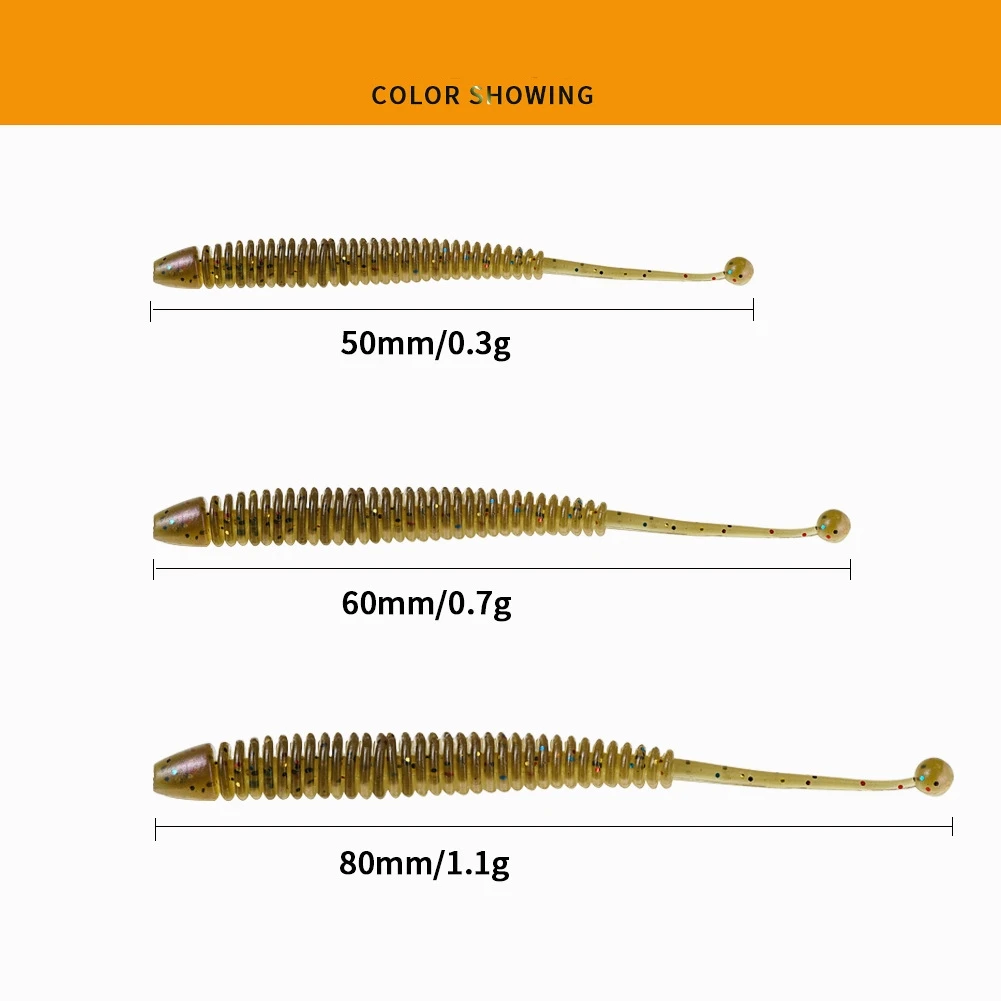 New Silicone Worm Soft Fishing Lures 5cm6cm 8cm Artificial Rubber Earthworm Baits Flexible Lures Pesca Jig Trout Jig Soft Bait