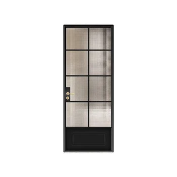 Wholesale Aluminum Alloy Narrow Glass Hinge Doors French Retro Style Shower Door