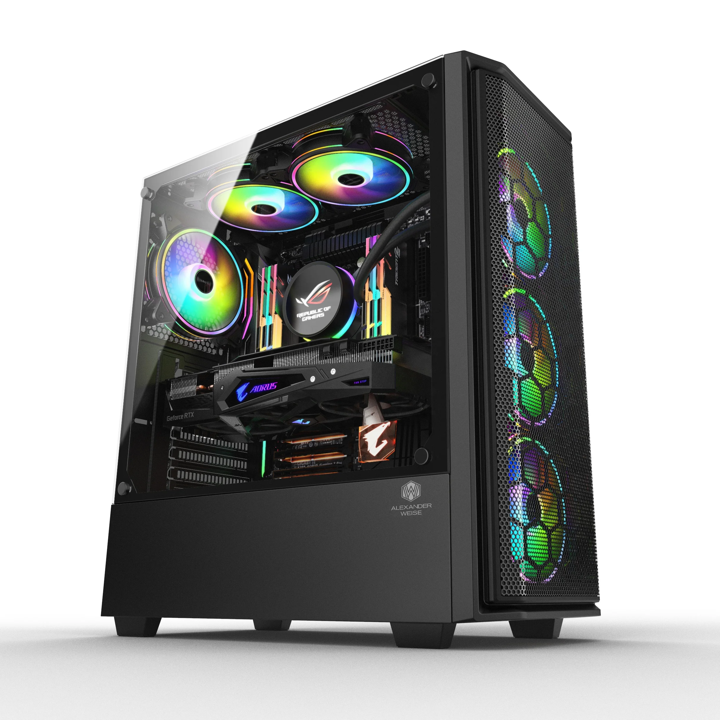 
Чехлы для компьютера ATX розового цвета, корпус для процессора ПК, чехол для геймера с железной сеткой Розовый цвет ATX компьютерные Чехлы cpu pc case gamer case с железной сеткой<img data-src=