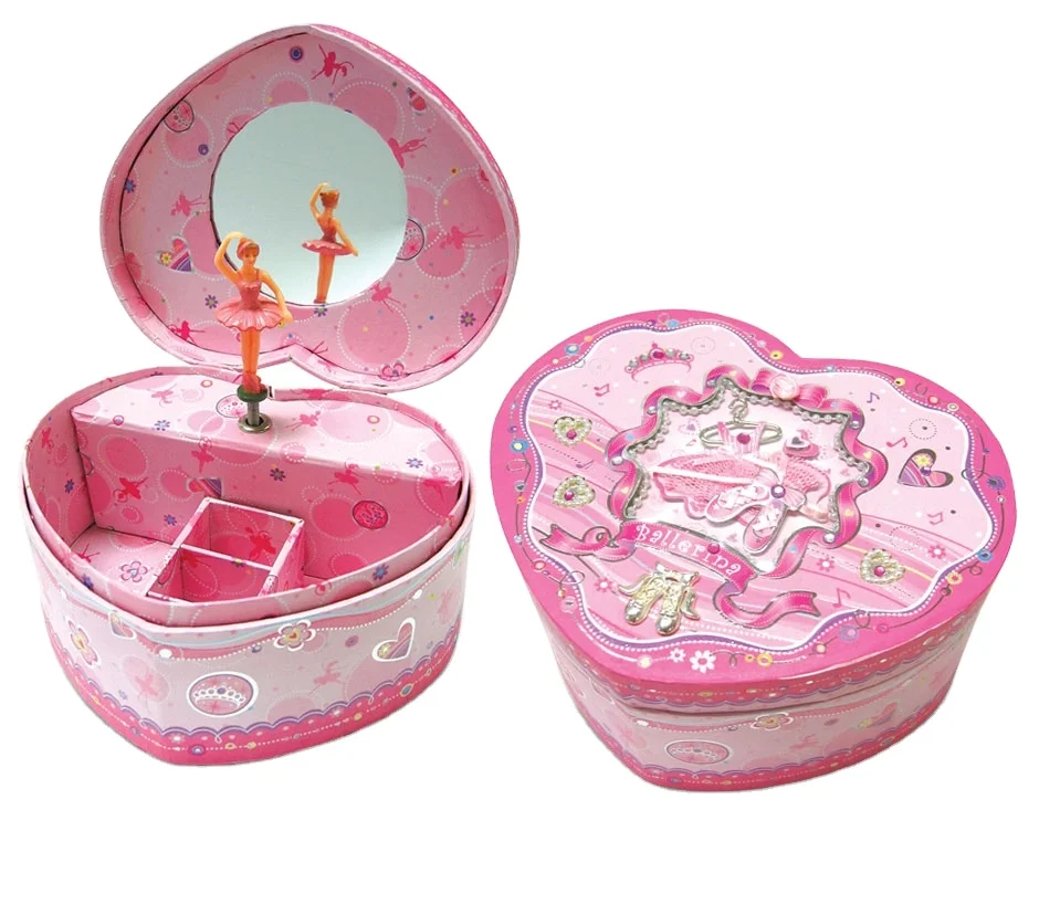 hot sale Wholesale Fine Quality Princess Girls Jewelry Organizer Dancer Musical Gift Box