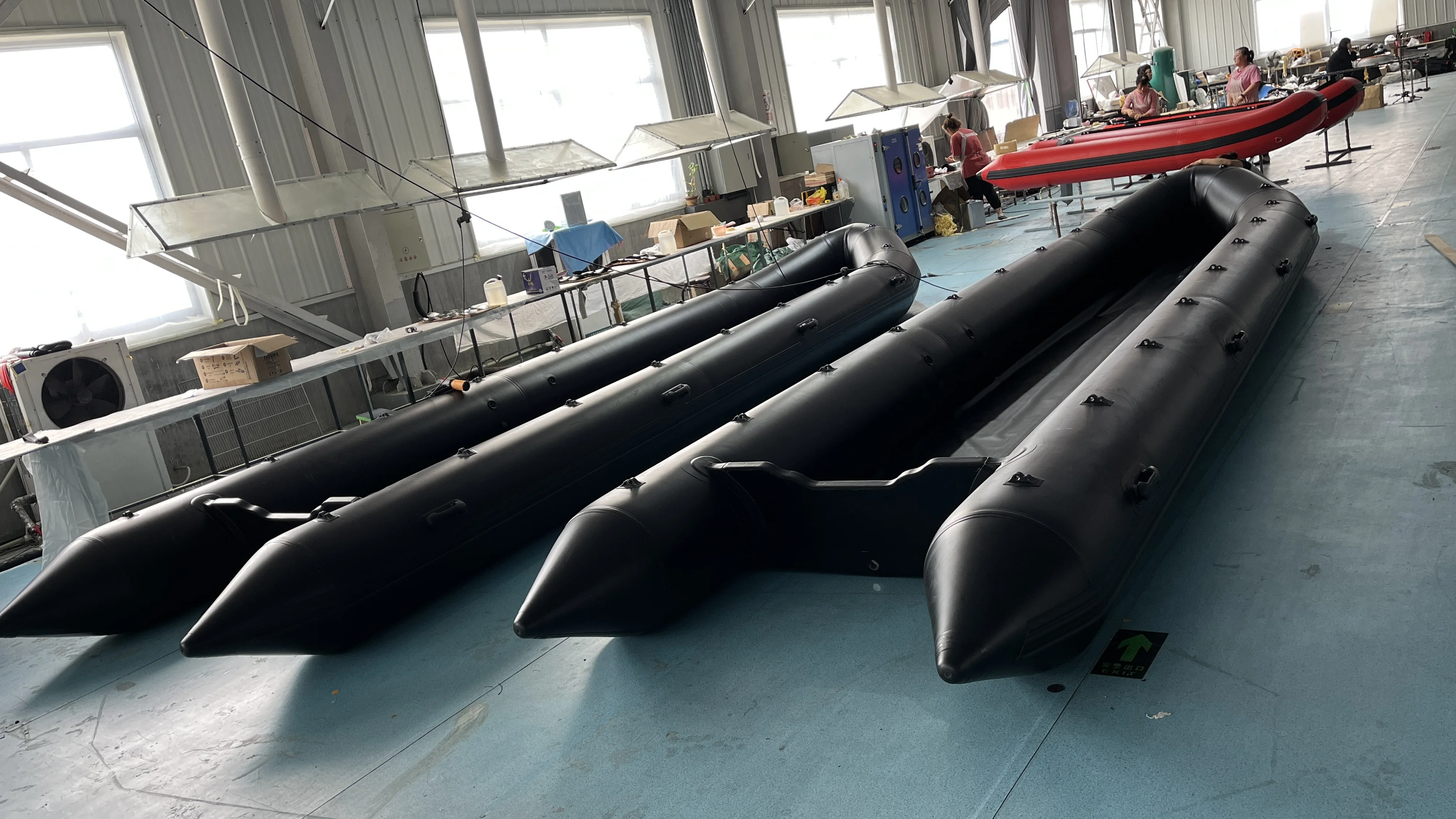8m Inflatable Large Boat 20 Persons Rubber Rescue Boat with Aluminum Floor