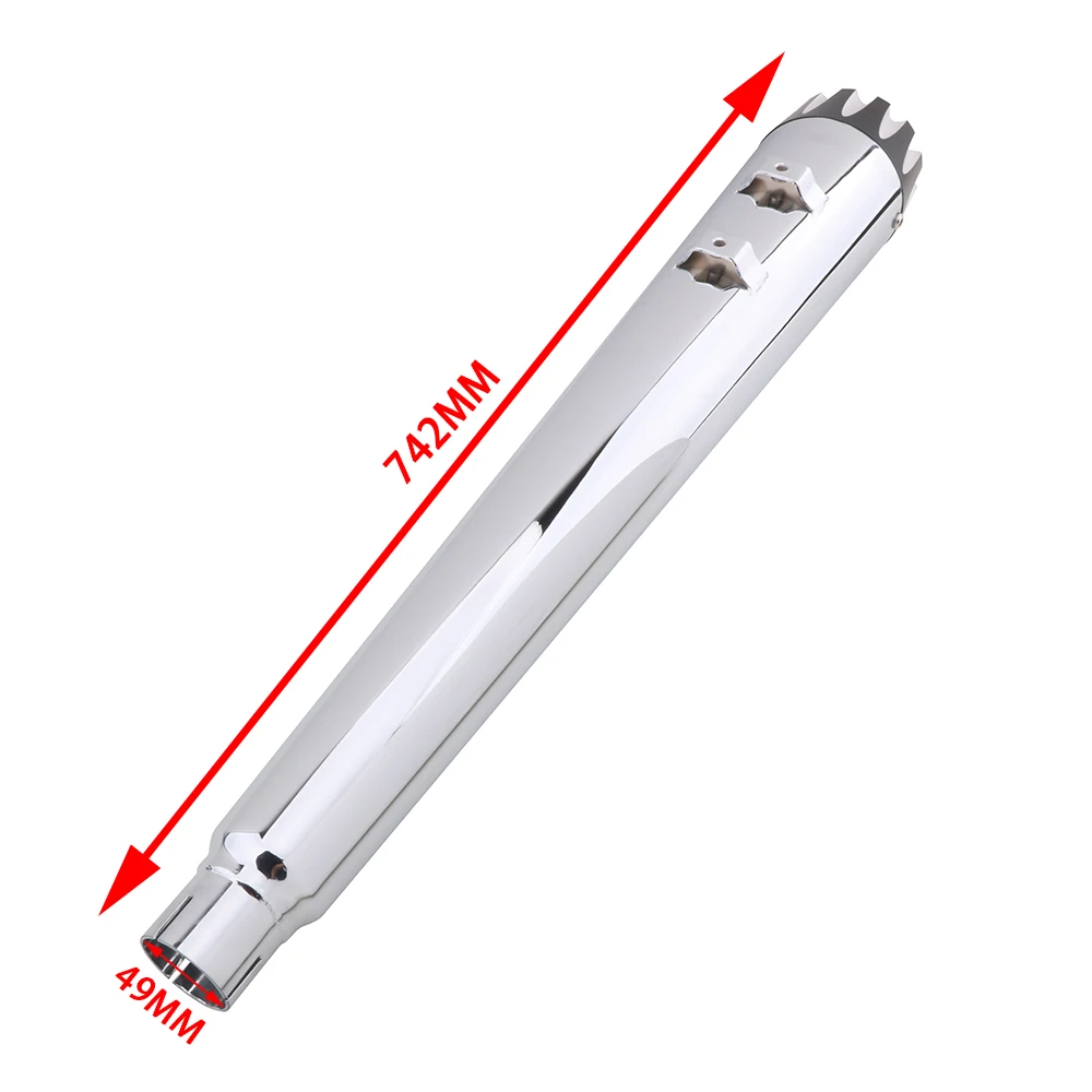 JFG 2017-UP универсальная выхлопная труба с двойным выходом для туристических моделей бакеров комодов ROAD KING ELECTRA GLIDE