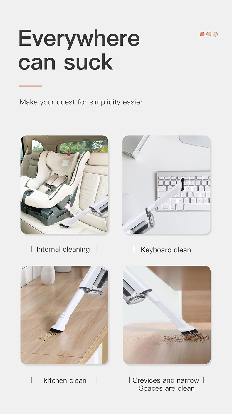 2021 New Product Two In One Household Usage Wireless Wet And Dry Handheld Vacuum Cleaners