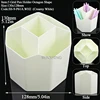 P61:Creamy White-5 Grid Pen Holder