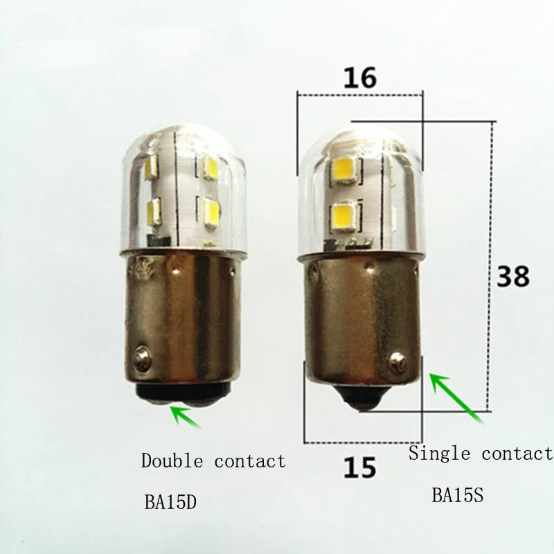 SCNNC Sewing Machine Bulb Bayonet B15d LED 5W, 220-240V, Non-Dimmable, Equivalent 40W Incandescent Bulb, 500LM Warm White 3000K, B15 LED For Sewing...