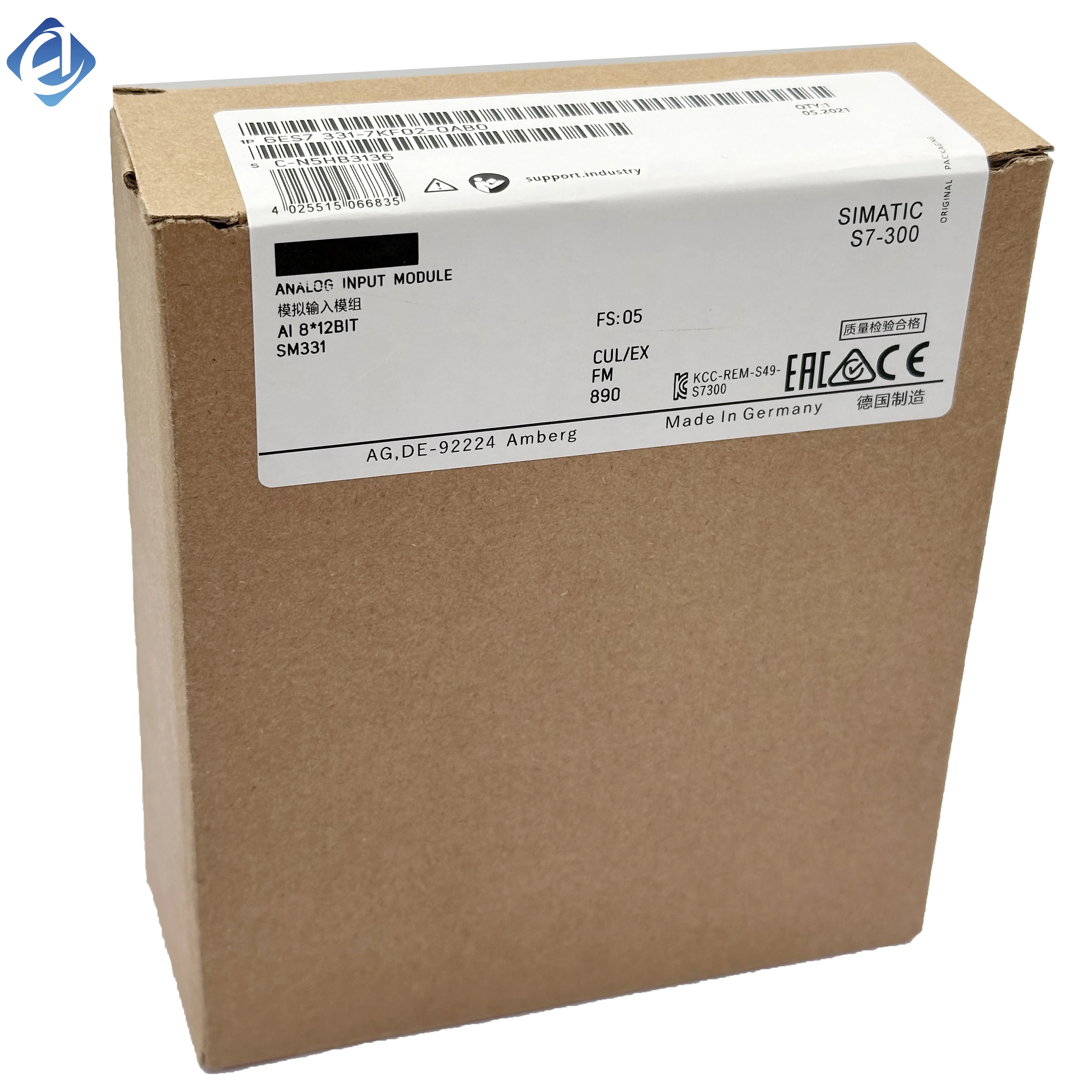 New Original 6ES7331-7KF02-0AB0 6ES7 331-7KF02-0AB0 S7-300 S7 300 PLC Module Stock in Warehouse